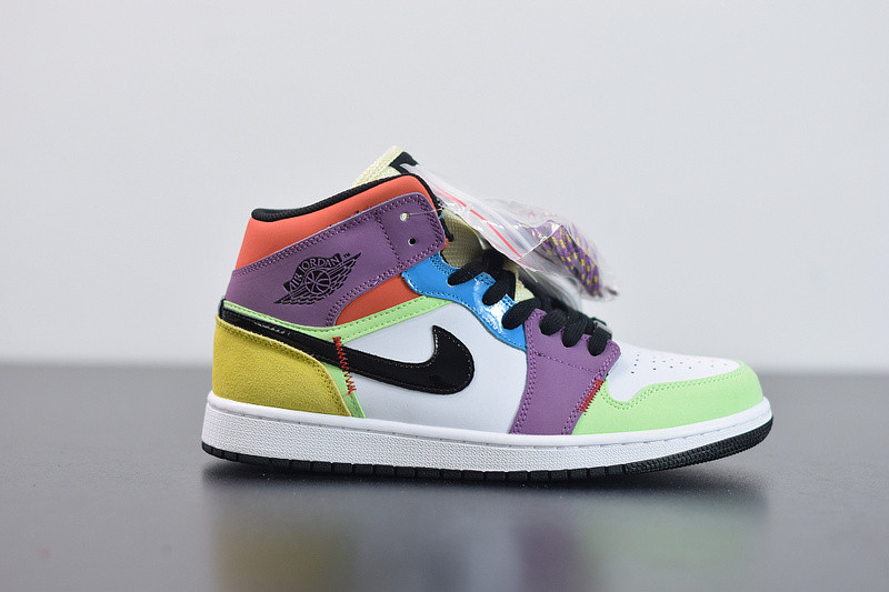 air jordan 1 mid “multicolor” cw1140-100