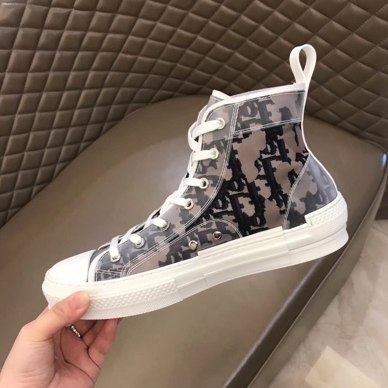 dio* b23 flowers technical canvas high-top sneaker