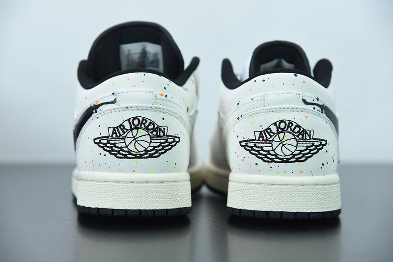 air jordan 1 low paint splatter brushstroke swh dm3528-100