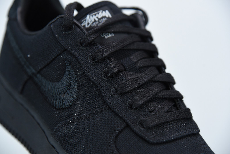 stussy x nike air force 1 low black cz9084-001