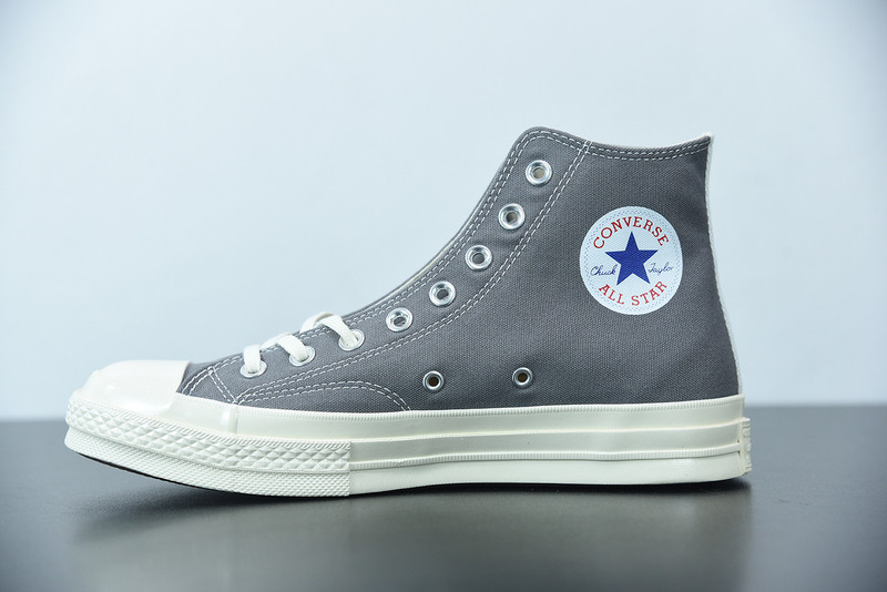 cdg play x converse grey