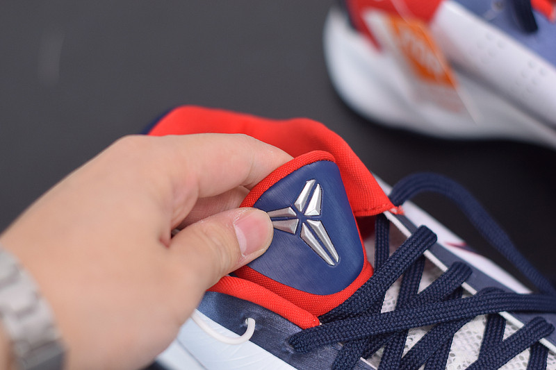 nike zoom kobe 5 usa white obsidian sport red 386430-103