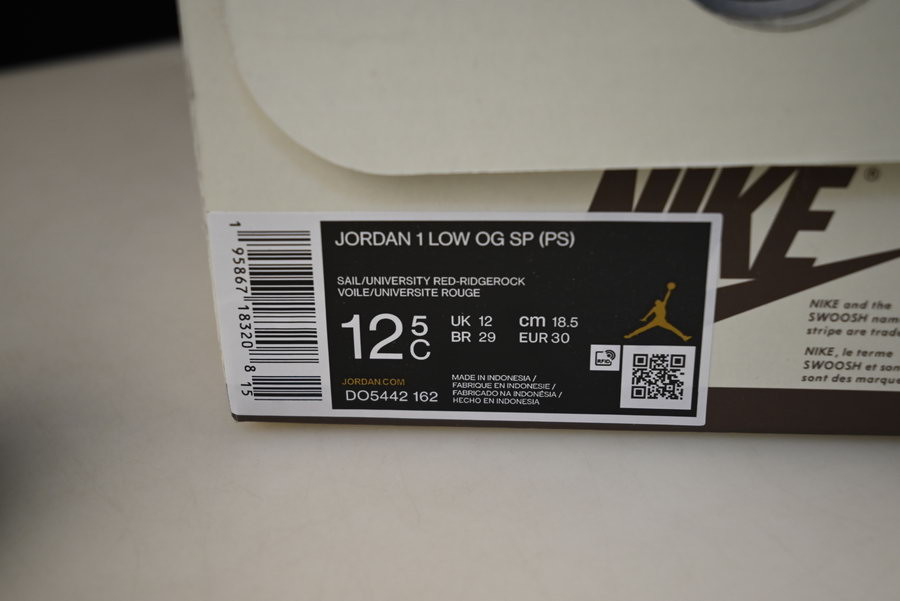 toddler travis scott x air jordan 1 low og ps 