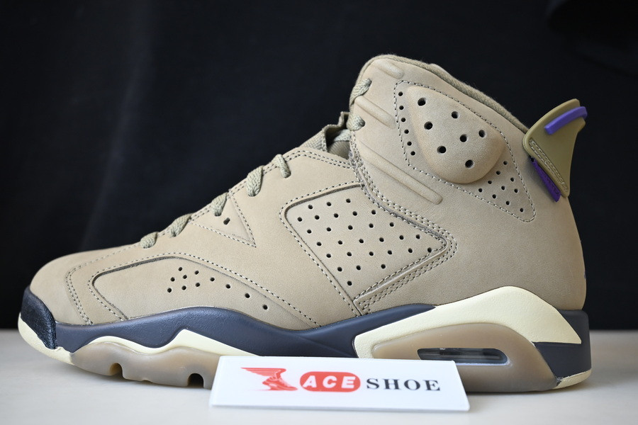 air jordan 6 gore-tex brown kelp fd1643-300