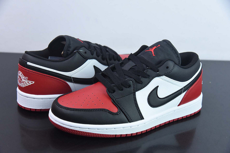 air jordan 1 low bred toe 553558-161