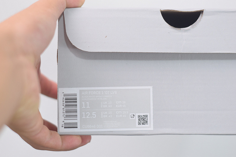 nike air force 1 low crimson exposed stitching cu6646-001