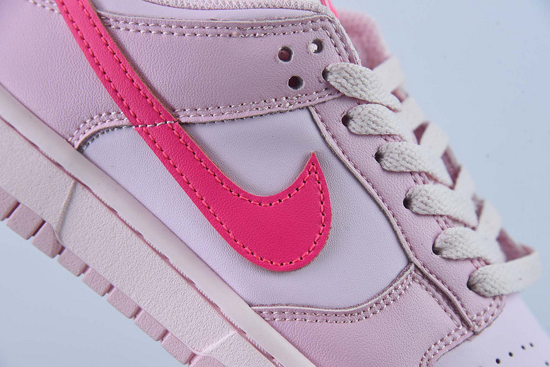 nike dunk low triple pink (gs) dh9765-600