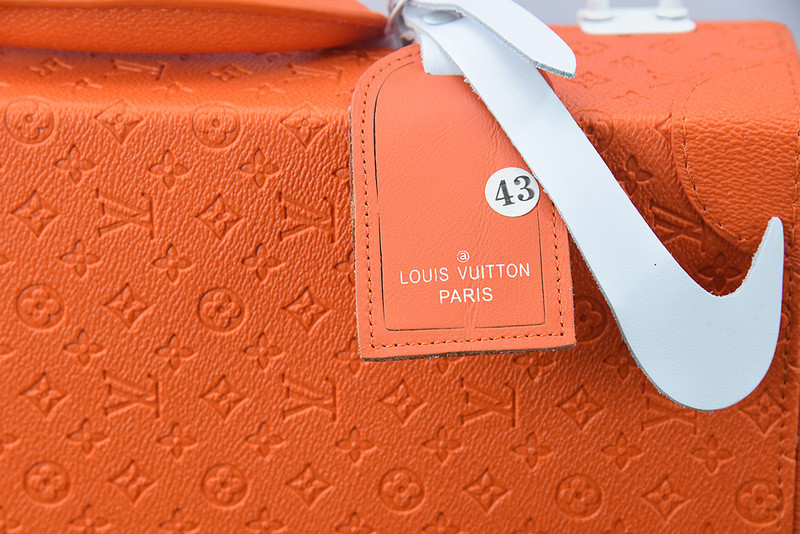 lvt x nike air force monogram damier azur