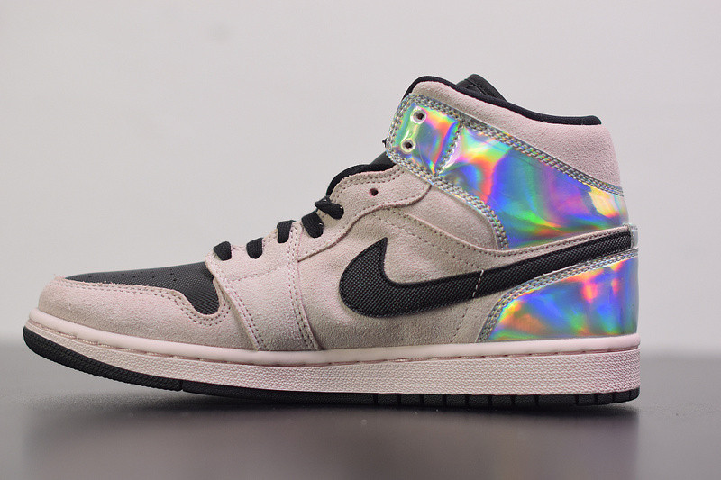 air jordan 1 mid iridescent bq6472-602