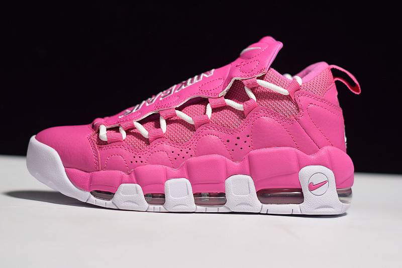 nike air more money qs "pinkfire" aj7383-600