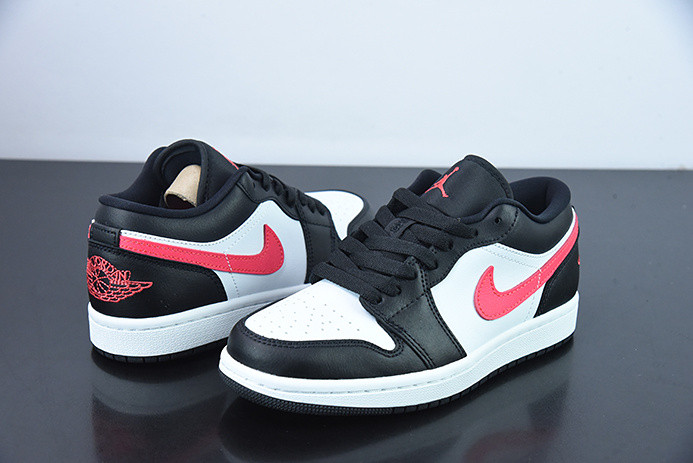 air jordan 1 low black siren red (w) dc0774-004