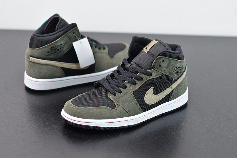 air jordan 1 mid in military bq6472-030