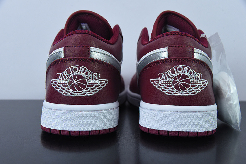 air jordan 1 low “bordeaux” 553558-615