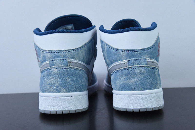 air jordan 1 mid french blue fire red dn3706-401