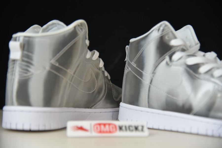 nike dunk high clot metallic silver dh4444-900