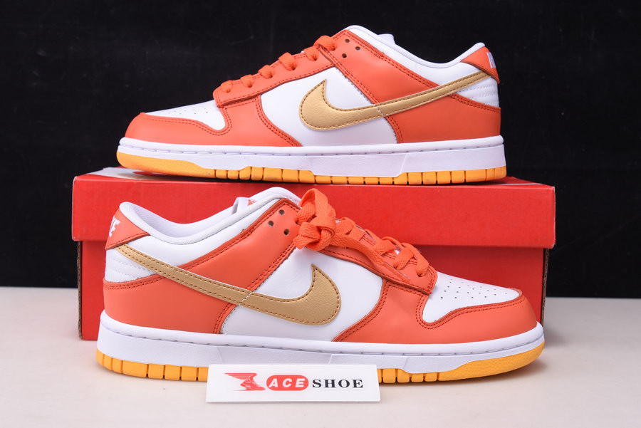 nike dunk low “golden orange” dq4690-800